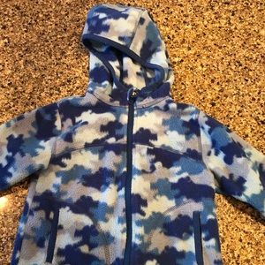 2T LL Bean fleece zip up hoodie